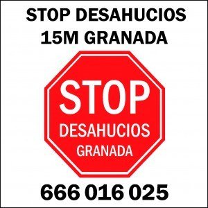 Acción stop desahucios granada 15M