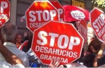 Acción stop desahucios Granada 15-M