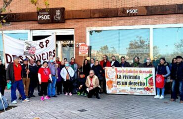Stop Desahucios en la sede del PSOE